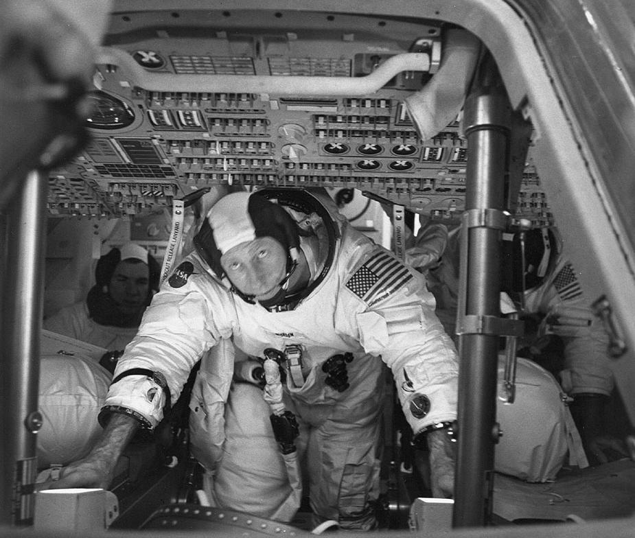 Apollo 15 Astronaut Al Worden in Command Module