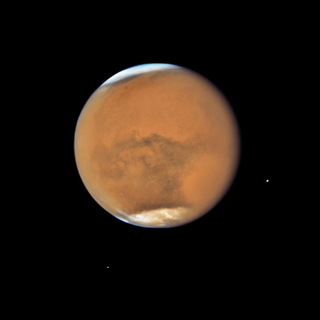Hubble’s Close-up View of Mars Dust Storm Hubble’s Close-up View of Mars Dust Storm