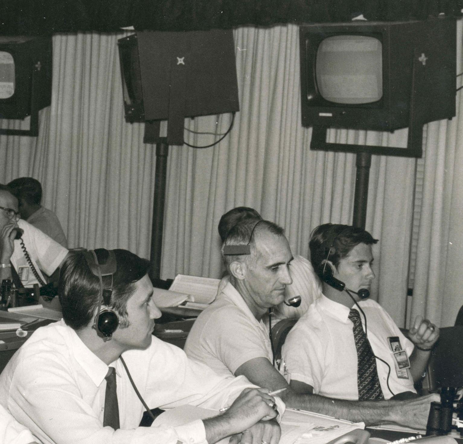 Kenneth Goodwin (far right) during Apollo 11 mission. Kenneth Goodwin (far right) during Apollo 11 mission.