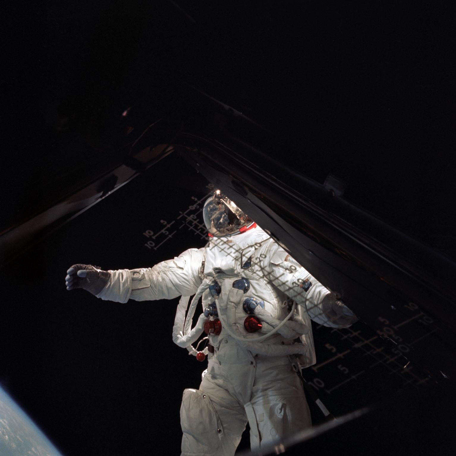 Astronaut Russell Schweickart During EVA Astronaut Russell Schweickart During EVA