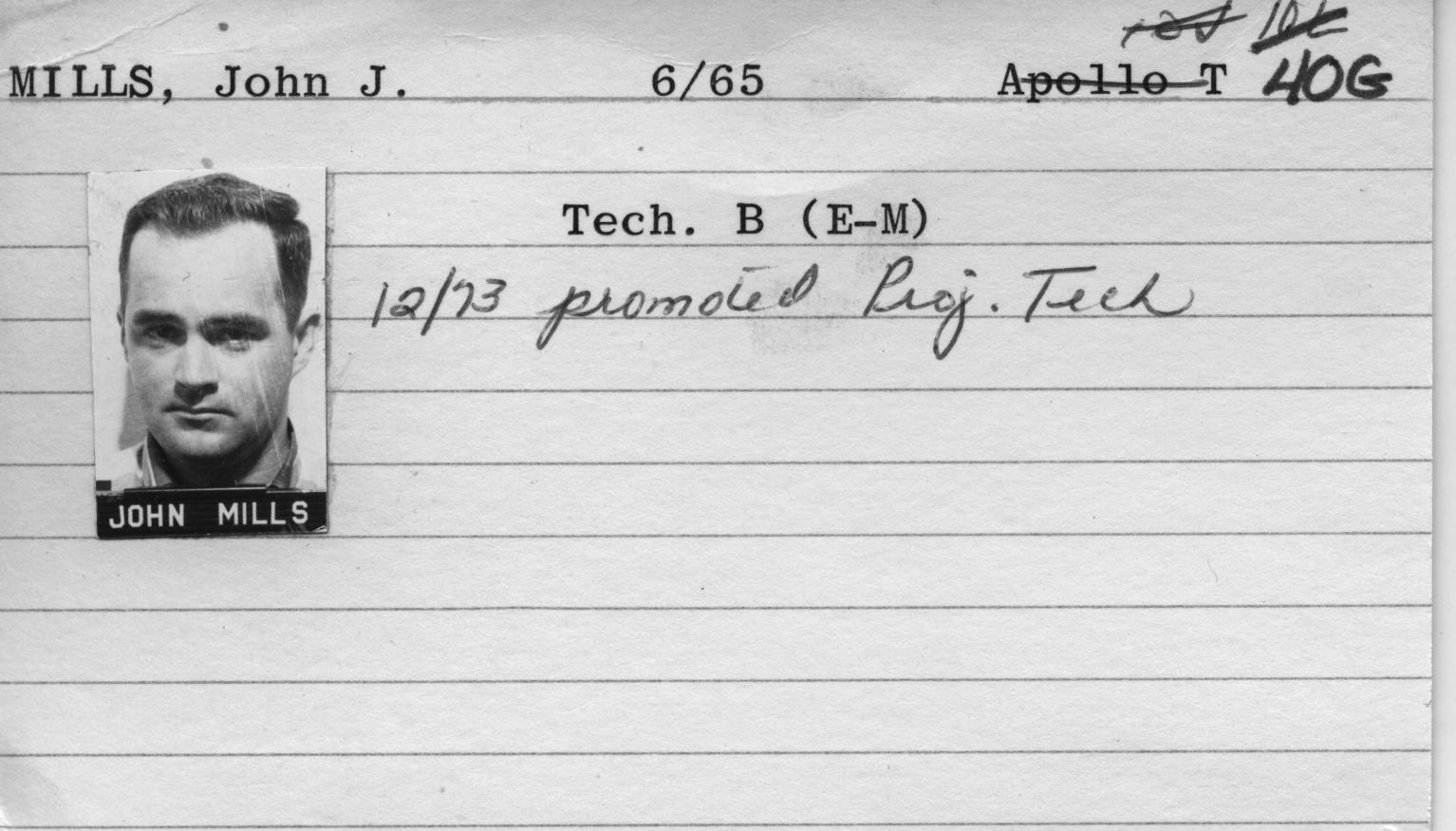 Jack Mills ID Card