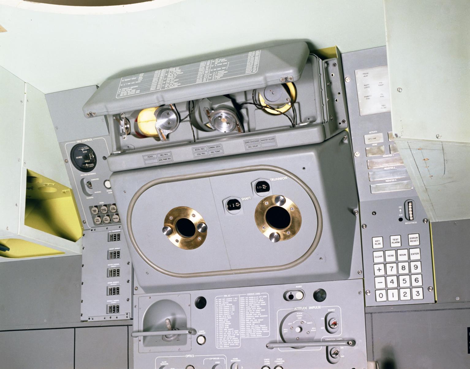 Mock-Up of the Apollo Primary Guidance, Navigation, and Control System Mock-Up of the Apollo Primary Guidance, Navigation, and Control System