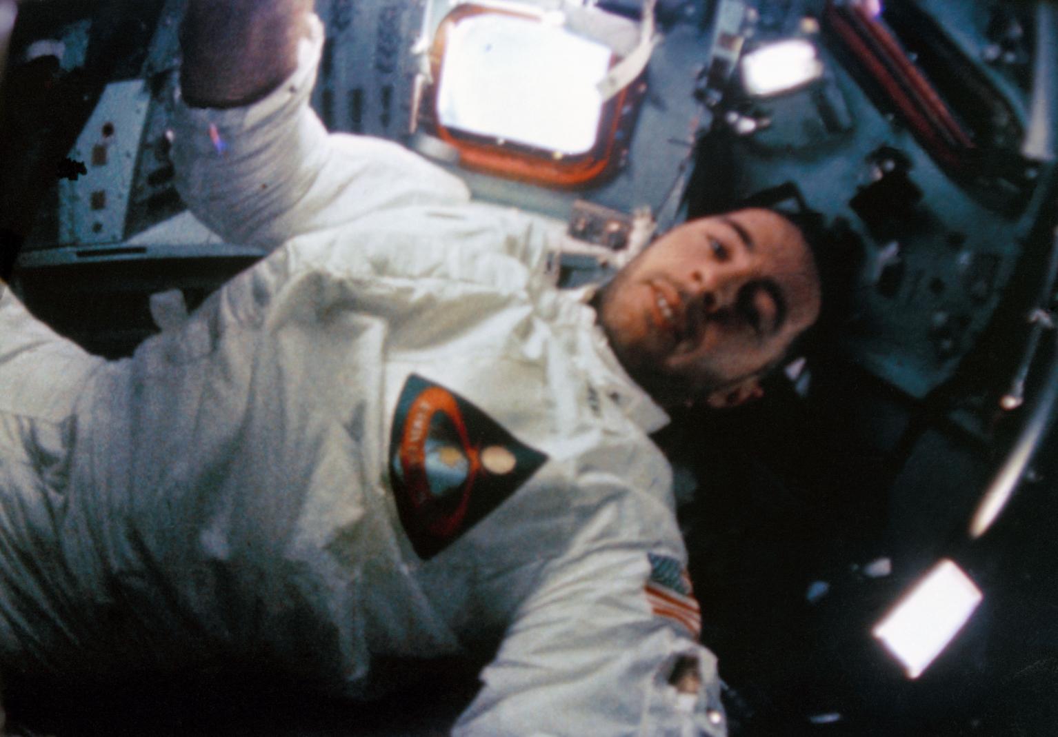 William Anders in the Command Module William Anders in the Command Module