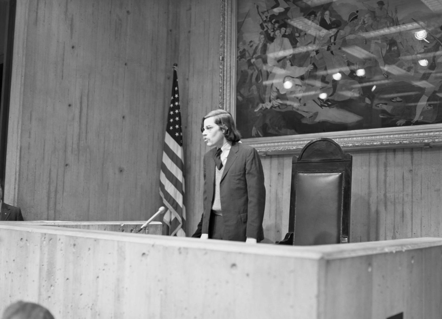 Don Eyles Speaking at Boston City Hall Don Eyles Speaking at Boston City Hall