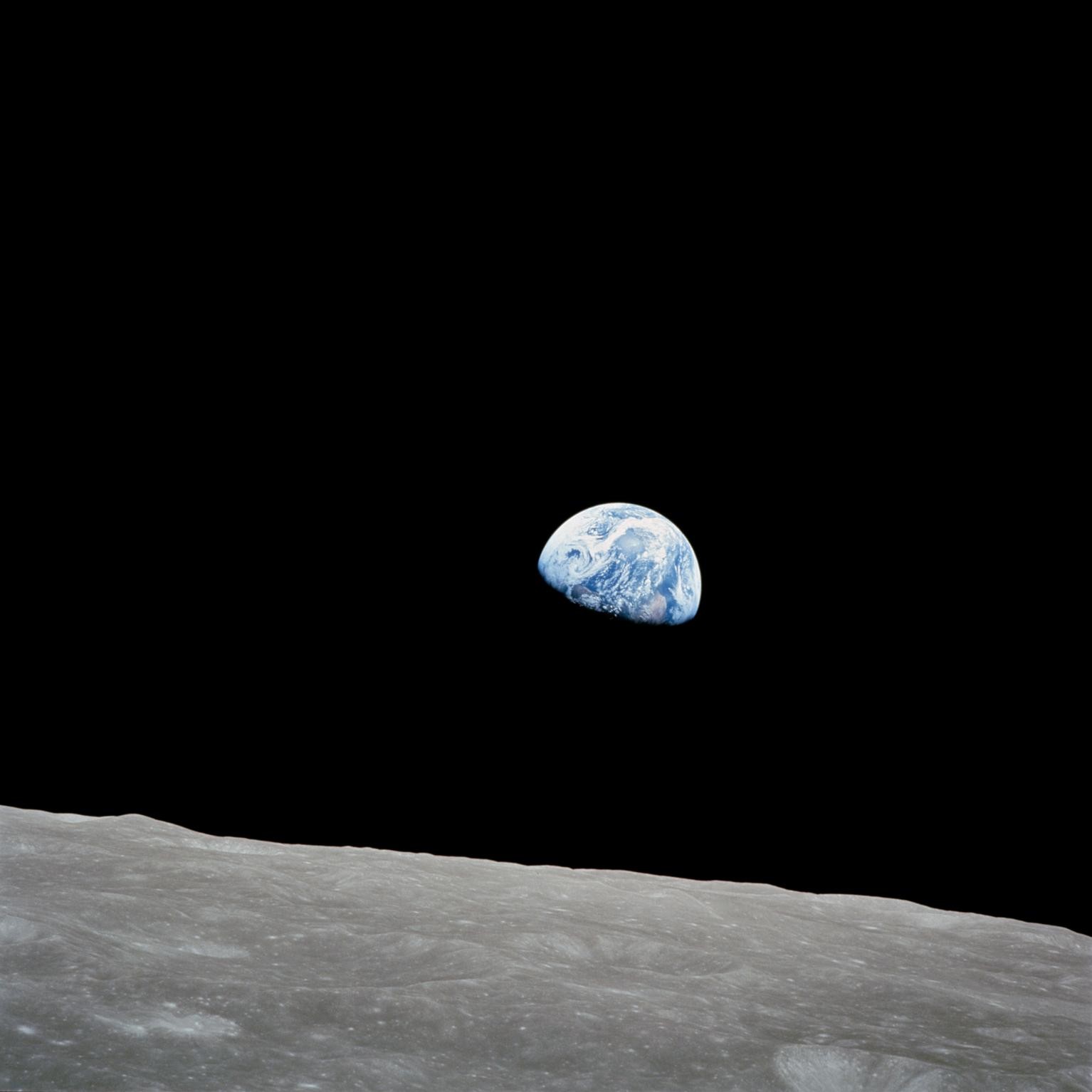 Earthrise photo from Apollo 8 Mission