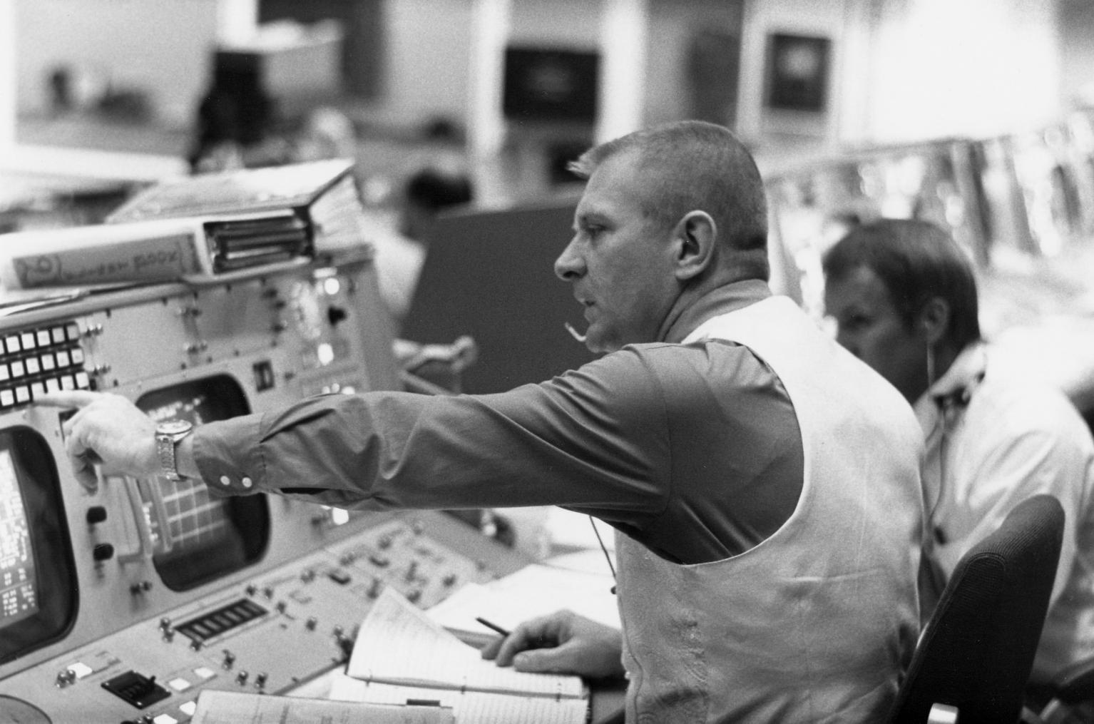 Gene Kranz in Mission Control Apollo 16 Gene Kranz in Mission Control Apollo 16