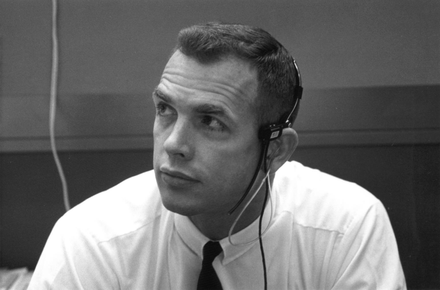 Dave Scott in Mission Control During Apollo 11