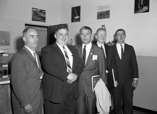 Ed Copps with Trageser, Battin and von Braun Ed Copps with Trageser, Battin and von Braun