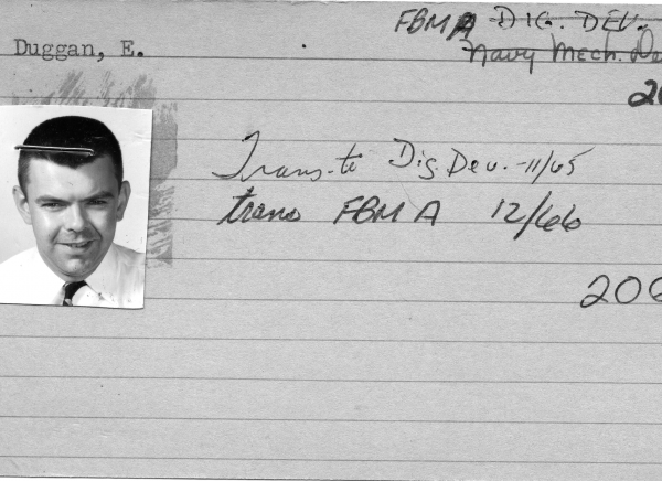 Edward Duggan Employee Card