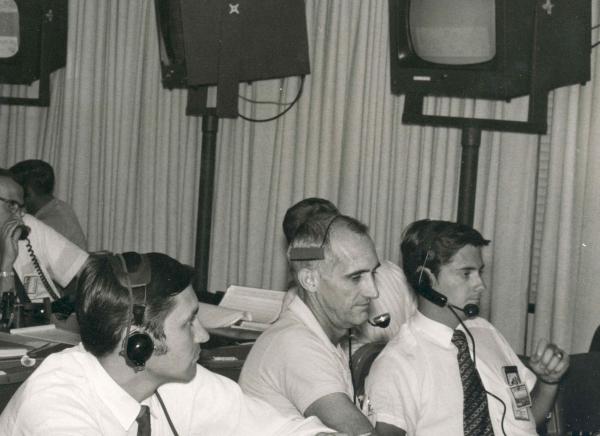 Kenneth Goodwin (far right) during Apollo 11 mission. Kenneth Goodwin (far right) during Apollo 11 mission.