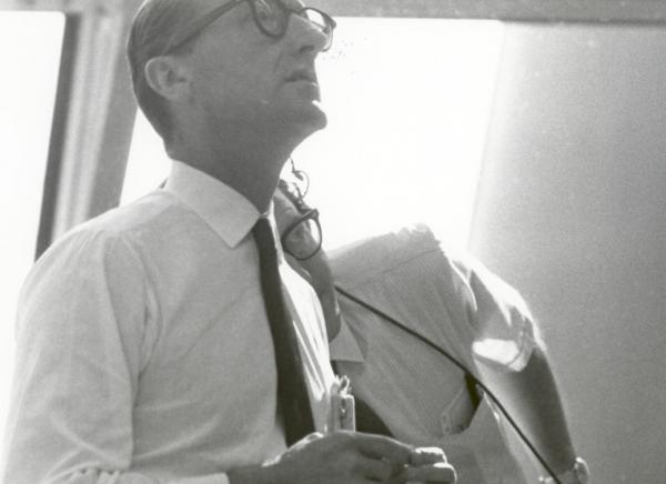 Dr. George Mueller Follows the Progress of the Apollo 11 Mission