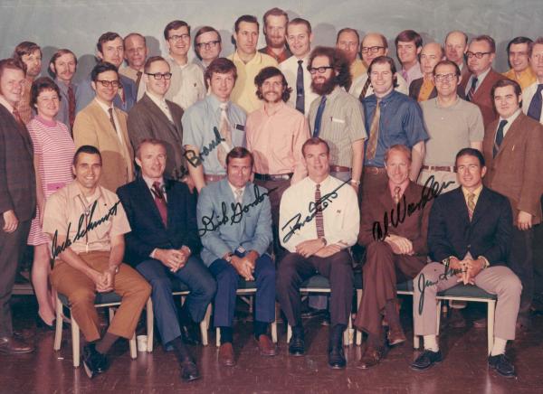 Apollo 15 Prime and Back Up Crews with MIT Engineers Apollo 15 Prime and Back Up Crews with MIT Engineers