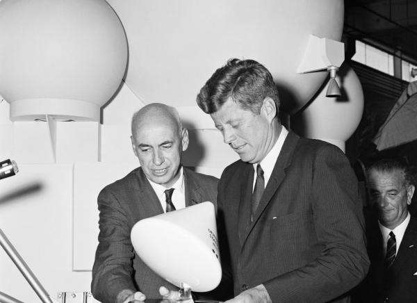 Dr. Robert Gilruth and John F. Kennedy