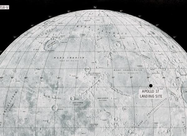 Apollo 17 Moon Landing Site Apollo 17 Moon Landing Site