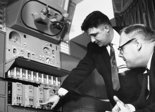 Milt Trager Looks at Block II Primary Guidance, Navigation, and Control System (PGNCS) Milt Trager Looks at Block II Primary Guidance, Navigation, and Control System (PGNCS)