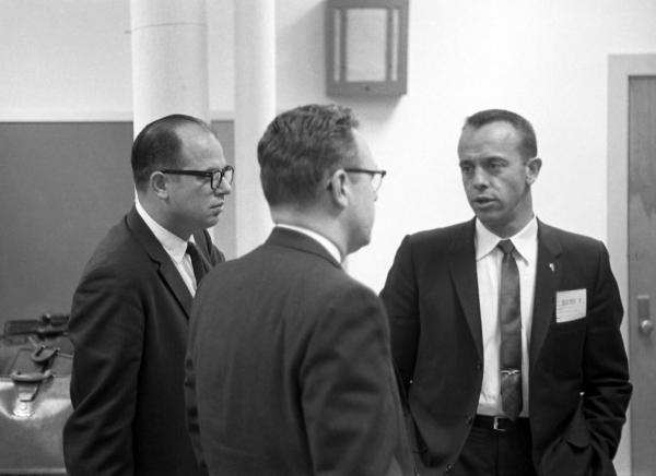 Alan Shepard Talking to Jim Nevins Alan Shepard Talking to Jim Nevins