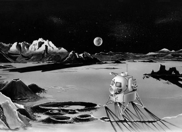 Moonscape Illustration Moonscape Illustration