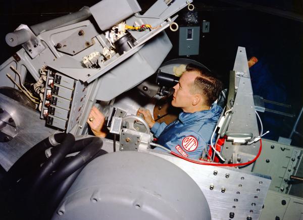 Astronaut Ed White in MIT Apollo Space Navigator Astronaut Ed White in MIT Apollo Space Navigator