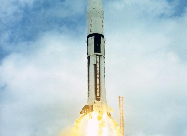 Saturn IB Rocket, Mission 202, Launch Saturn IB Rocket, Mission 202, Launch