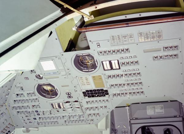 Apollo Hybrid Simulator Cockpit of the Command Module Apollo Hybrid Simulator Cockpit of the Command Module