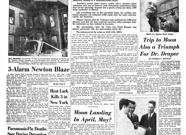 Apollo 8 Newsletter Cover from Newton Magazine Apollo 8 Newsletter Cover from Newton Magazine