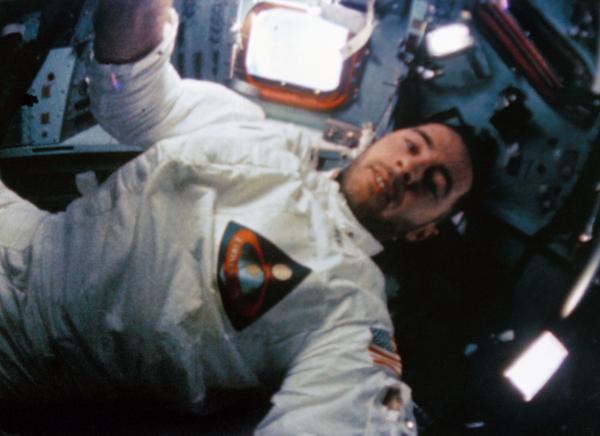 William Anders in the Command Module William Anders in the Command Module