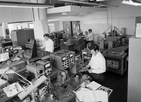 MIT Lab Engineers Testing Apollo Primary Guidance, Navigation, and Control System MIT Lab Engineers Testing Apollo Primary Guidance, Navigation, and Control System