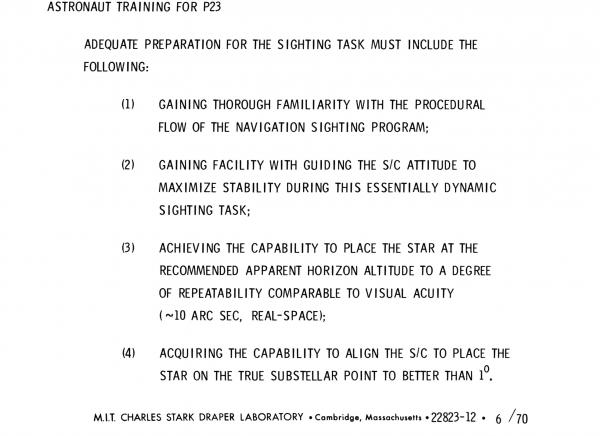 Astronaut Training For Apollo Guidance Computer P23 Astronaut Training For Apollo Guidance Computer P23