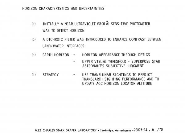 Horizon Characteristics and Uncertainties Horizon Characteristics and Uncertainties