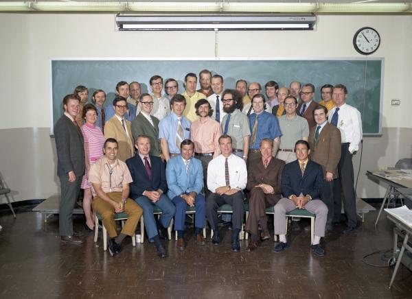 MIT Lab Engineers with Apollo 15 Primary and Backup Crews MIT Lab Engineers with Apollo 15 Primary and Backup Crews