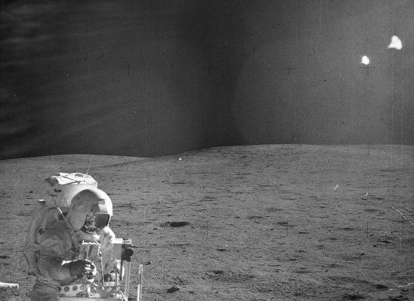 Apollo 14 Edgar Mitchell and the Modular Equipment Transporter Apollo 14 Edgar Mitchell and the Modular Equipment Transporter