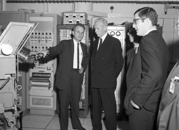 Visit To Draper Lab 7 Of Former French Premier Maurice Couve de Murville Visit To Draper Lab 7 Of Former French Premier Maurice Couve de Murville