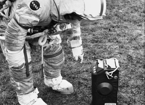 Initial Dry Run Of Apollo 17 Lunar Gravimeter Experiment Deployment, Using The Traverse Gravimeter Training Model Initial Dry Run Of Apollo 17 Lunar Gravimeter Experiment Deployment, Using The Traverse Gravimeter Training Model