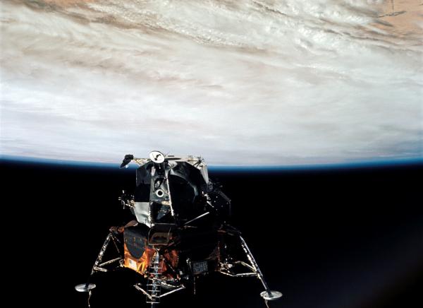 Apollo 9 Lunar Module In Earth Orbit Apollo 9 Lunar Module in Earth Orbit