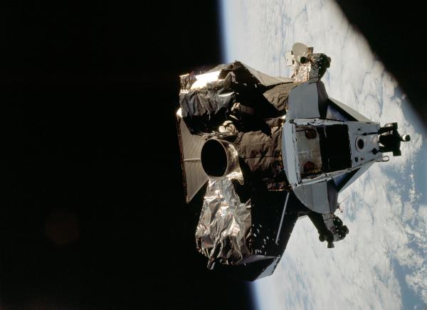 Apollo 9 Lunar Module In Earth Orbit Apollo 9 Lunar Module in Earth Orbit