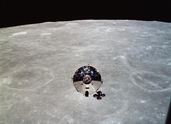 Apollo 10 Command and Service Module in Lunar Orbit Apollo 10 Command and Service Module in Lunar Orbit
