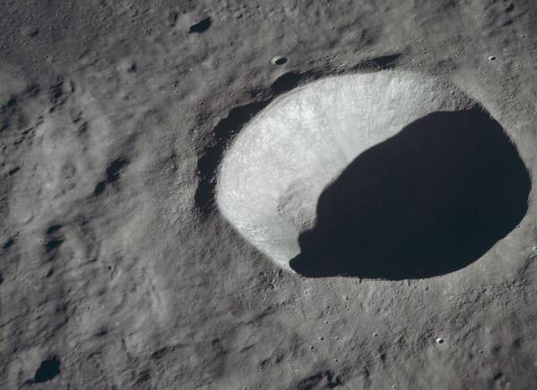 Apollo 10 View of Lunar Crater Apollo 10 View of Lunar Crater