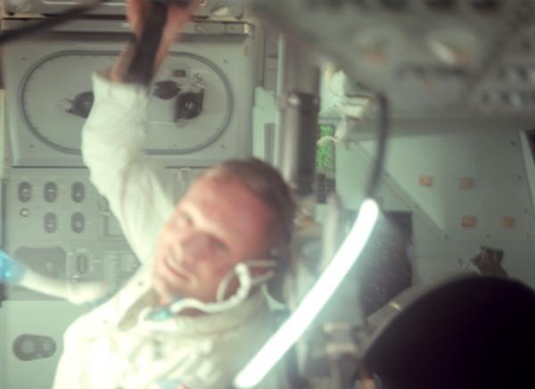 Apollo 11 Astronaut Neil Armstrong In Command Module Apollo 11 Astronaut Armstrong in Command Module