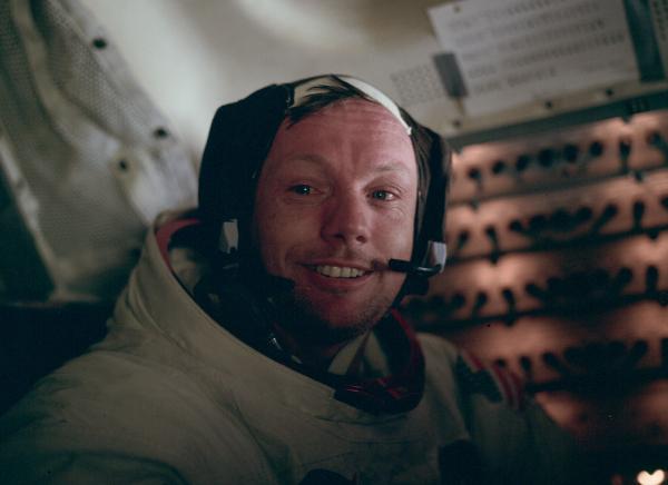 Apollo 11 Astronaut Neil Armstrong in Lunar Module Apollo 11 Astronaut Neil Armstrong in Lunar Module
