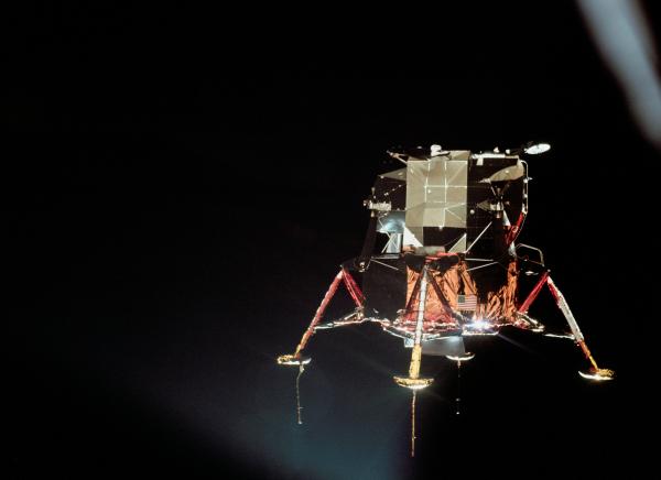 Apollo 11 Lunar Module in Lunar Orbit Apollo 11 Lunar Module in Lunar Orbit