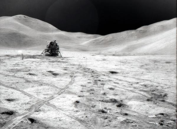 Apollo 15 Lunar Module On The Surface Of The Moon Apollo 15 Lunar Module On The Surface Of The Moon