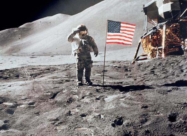 Astronaut David Scott on Lunar Surface Astronaut David Scott on Lunar Surface