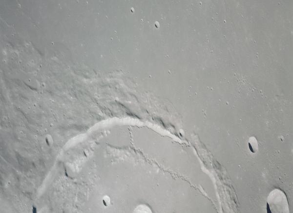 Crater Posidonius on Lunar Surface Crater Posidonius on Lunar Surface