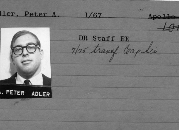 Peter Adler Employee Card Peter Adler Employee Card