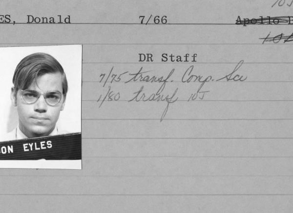 Donald Eyles Employee Card Donald Eyles Employee Card