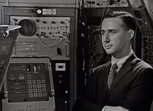 Ramon Alonso with Apollo Guidance Computer in MIT Film Ramon Alonso with Apollo Guidance Computer in MIT Film