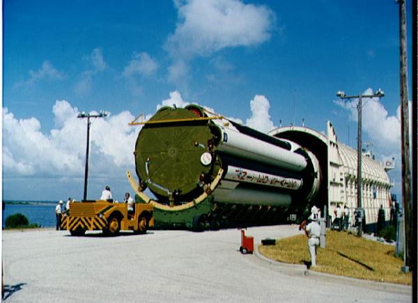 Saturn Rocket Arrives by Barge Saturn Rocket Arrives by Barge