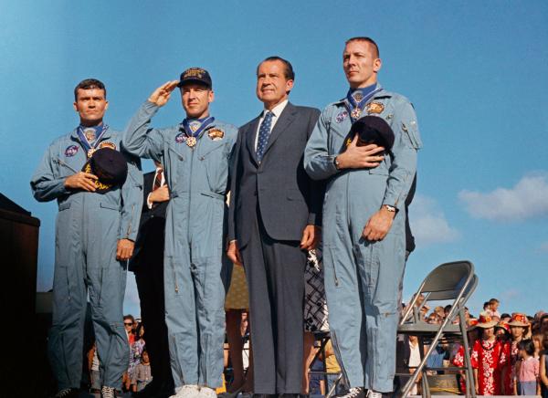 Apollo 13 Crew with Richard Nixon Post Mission Apollo 13 Crew with Richard Nixon Post Mission
