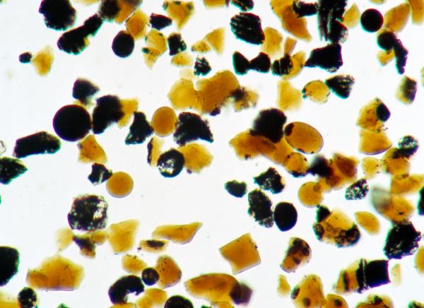 Apollo 17 Magnified Orange Soil Samples Apollo 17 Magnified Orange Soil Samples