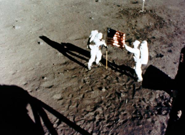 Apollo 11 Astronauts On Lunar Surface Apollo 11 Astronauts on Lunar Surface